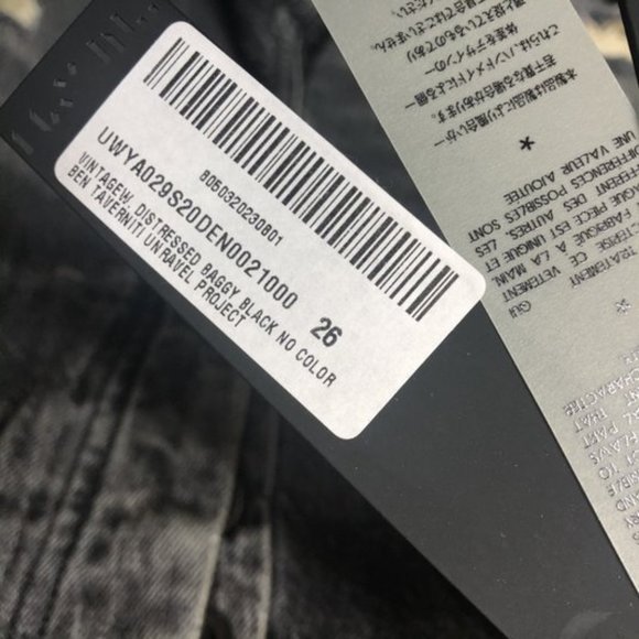 Unravel Project Sz 26 Distressed Baggy Jeans - Picture 6 of 9